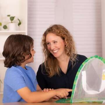 Insect Lore Butterfly Garden with Prepaid Voucher to Redeem Live Caterpillars | Farm Style Ultra-Cle...