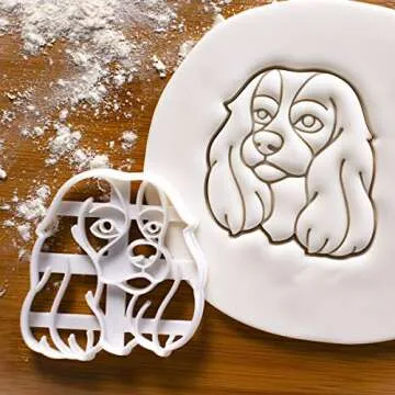 King Charles Spaniel Face cookie cutter, 1 piece - Bakerlogy