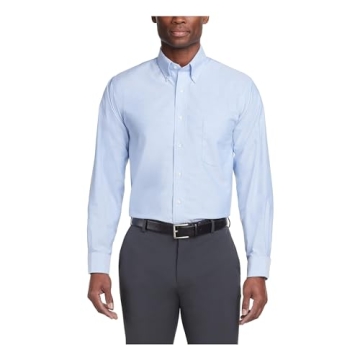 Van Heusen Men's Long Sleeve Oxford Dress Shirt - Comfort Meets Style