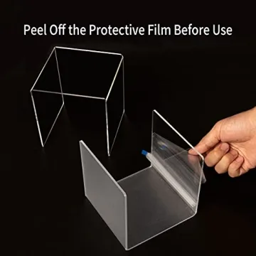 HIIMIEI Clear Acrylic Display Risers for Collectibles & Decor