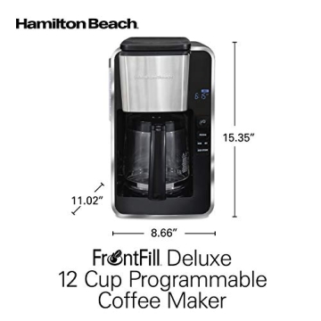 Hamilton Beach 12 Cup Programmable Coffee Maker for Fresh Brews