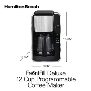 Hamilton Beach 12 Cup Programmable Coffee Maker for Fresh Brews