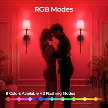 Stylish Brightown Battery Operated Wall Sconces Set of 2