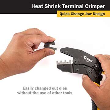Titan 11955 Ratcheting Heat Shrink Terminal Crimper