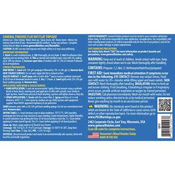 General Finishes Flat Out Flat Topcoat, Quart