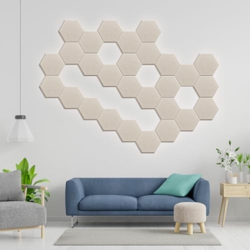 Hexagonal Acoustic Panels for Noise Reduction and DIY Design
