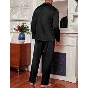 Ekouaer Men's Silk Pajama Set for Ultimate Comfort