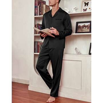 Ekouaer Men's Silk Pajama Set for Ultimate Comfort