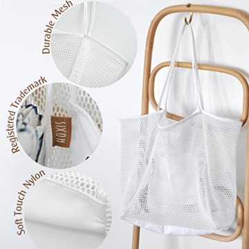 Stylish HOXIS Mesh Beach Tote for Women - Lightweight & Durable