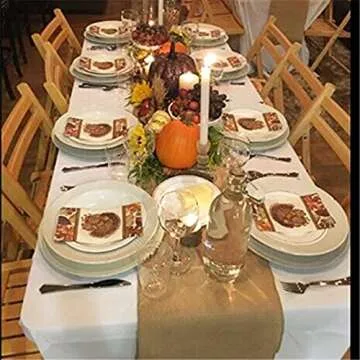 OZXCHIXU Jute Burlap Table Runner for Weddings & Crafts