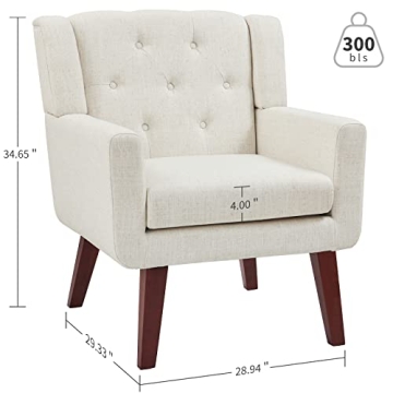 Comfy Accent Reading Chair for Living Room & Bedroom