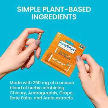 Himalaya PartySmart, One Capsule for a Better Morning, Plant-Based, Liver Support, Better Morning After Drinking, Clinically Studied, Non-GMO Project Verified, 12 Capsules