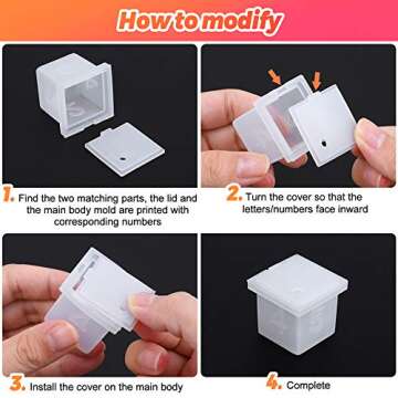 Resin Dice Molds Set for Creative Gaming Projects