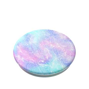 ​​​​PopSockets Phone Grip with Expanding Kickstand, Marble PopGrip - Opal Glow