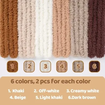 Zlulary Jumbo Coral Fleece Pipe Cleaners for DIY Crafts