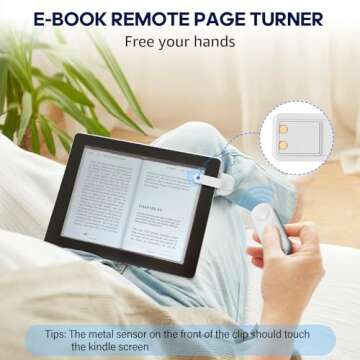 Oresoc RF Remote Control Page Turner for Kindle Paperwhite,Kindle Accessories Remote Photo and Video...