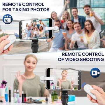 Oresoc RF Remote Control Page Turner for Kindle Paperwhite,Kindle Accessories Remote Photo and Video for E-Book iPhone iPad Android Tablets Reading Novels Comics Remote Control Extenders(White)