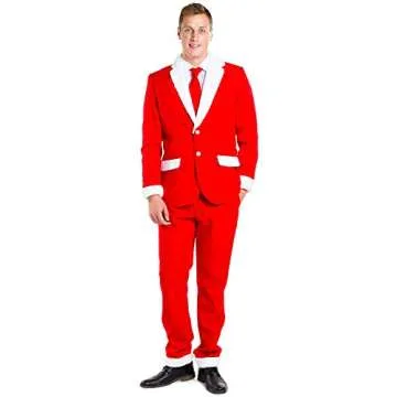 Tipsy Elves Santa Blazer with Tie for Men