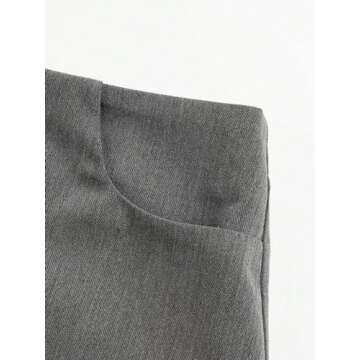 Stylish SHENHE Women's Low Rise Mini Skirt in Dark Grey