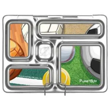 PlanetBox ROVER Eco-Friendly Bento Lunch Box - 5 Compartments
