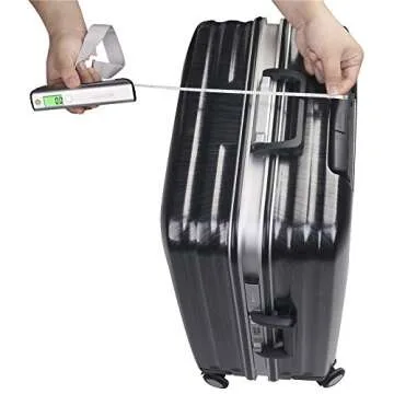 Luggage Scale, LEOKOR Hand Scales with Tape Measure for Travel Baggage Weight (Black)