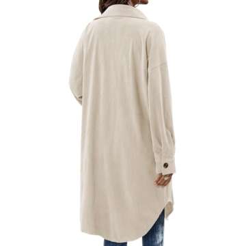 Chic Women's Corduroy Shirt Jacket for All Seasons