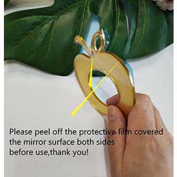 Acrylic Apple Napkin Rings, Apple Napkin Ring for Wedding Signs, Bridal Shower Party Décor, Engagem...