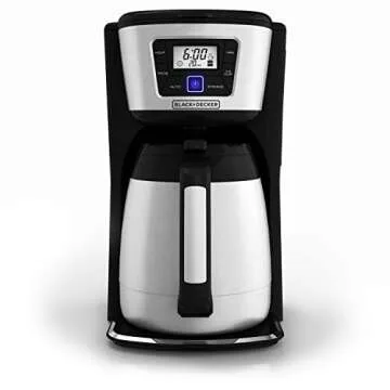BLACK+DECKER 12-Cup Thermal Coffee Maker, Keep Coffee Hot with Insulated Stainless Steel Carafe, Dig...