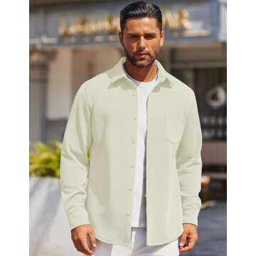 COOFANDY Mens Casual Button Down Shirt for Every Occasion