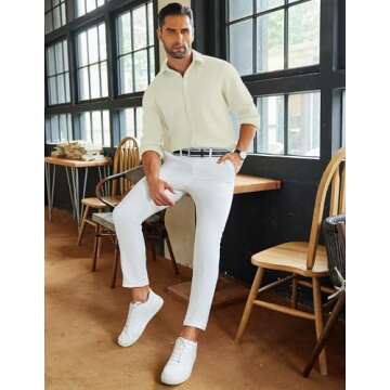 COOFANDY Mens Casual Button Down Shirt for Every Occasion