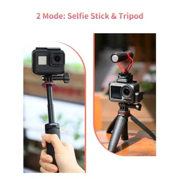 Extendable Selfie Stick for Action Camera - Lightweight Tripod