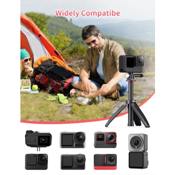 Extendable Selfie Stick for Action Camera - Lightweight Tripod