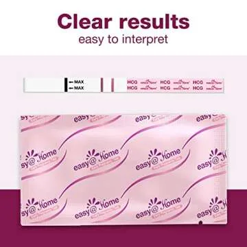 Easy@Home Pregnancy Test Strips Kit: 40 Pack HCG Test Strips - Early Detection Home Bulk Pregnancy T...