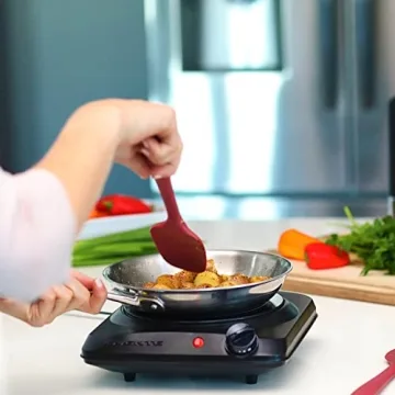 OVENTE 1000W Infrared Single Burner for Hassle-free Cooking