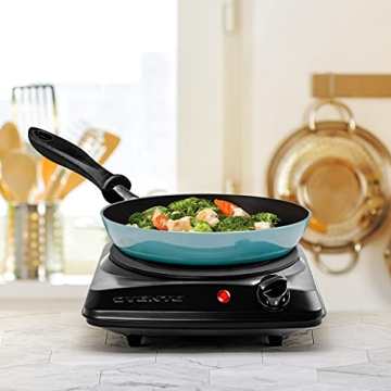 OVENTE 1000W Infrared Single Burner for Hassle-free Cooking