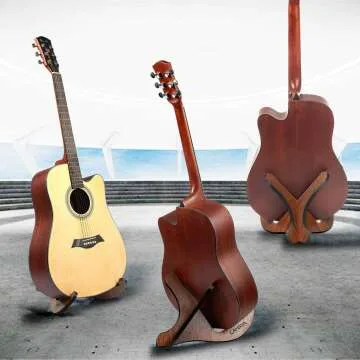 Universal Wooden Guitar Stand - X-Frame Design