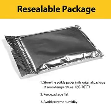 CRANBOLY 25 pcs Edible Paper 11.7" x 8.3" A4 Frosting Sheets Icing Sheets Edible Paper for Cakes Pri...