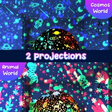 Moredig Kids Night Light Projector 18 Modes 12 Music