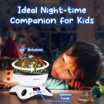 Moredig Kids Night Light Projector 18 Modes 12 Music