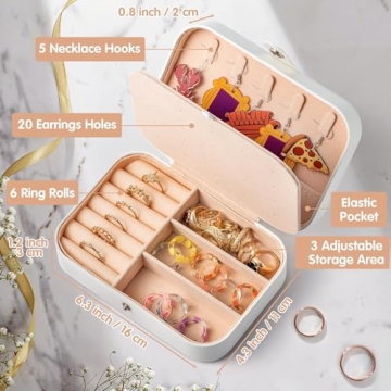 Belanttega MRS Travel Jewelry Box for Brides and Gifts
