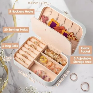 Belanttega MRS Travel Jewelry Box for Brides and Gifts