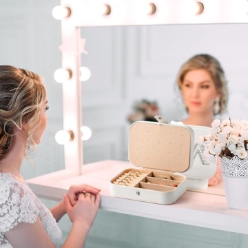 Belanttega MRS Travel Jewelry Box for Brides and Gifts