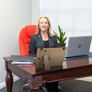 Yunfan Father Daughter Son Gifts - Dad Gifts from Daughter Son Heart String Picture Frames 4x6 Photo for Father's Day, Birthday, Christmas, Wedding-Dad Love You Forever