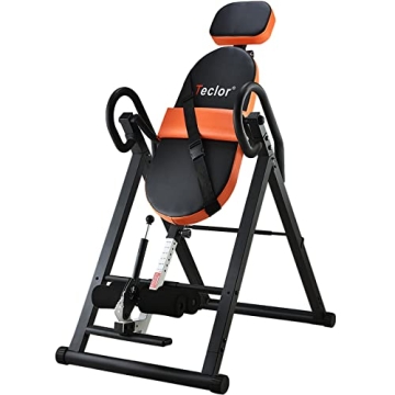 Teclor 350 lbs Inversion Table - Ultimate Back Pain Relief & Therapy