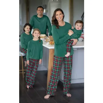 Christmas PajamaGram Family Pajamas Red & Green Plaid
