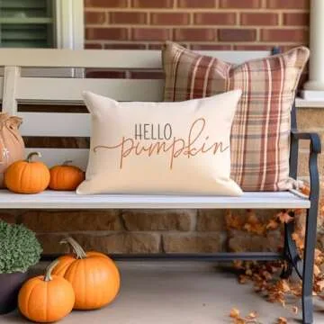 RABUSOFA Autumn Pumpkin Decorative Throw Pillow Covers