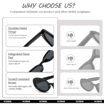 Trendy Retro Oval Sunglasses - Fashionable UV Protection