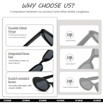 Trendy Retro Oval Sunglasses - Fashionable UV Protection