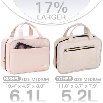 NISHEL Toiletry Bag for Organized Travel and Convenience