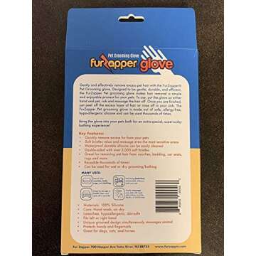 FURZAPPER Pet Grooming Glove Deshedder-Groomer-Pet Hair Remover